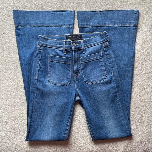 Veronica Beard Sheridan Flare Jeans - Picture 5 of 11